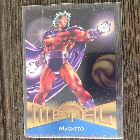 1995 Marvel Metal trading card: Magneto #104 - Picture 1 of 2